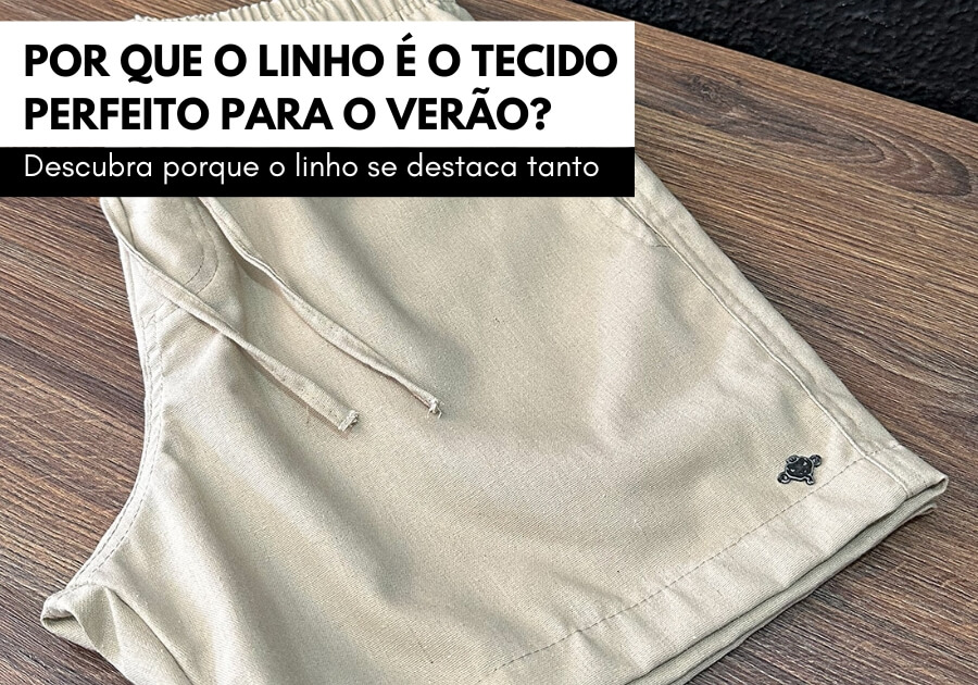 short de linho masculino