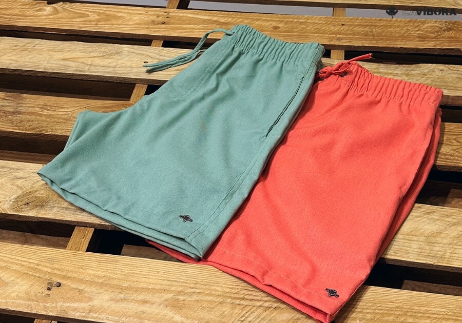 Short Linho Masculino Colorido